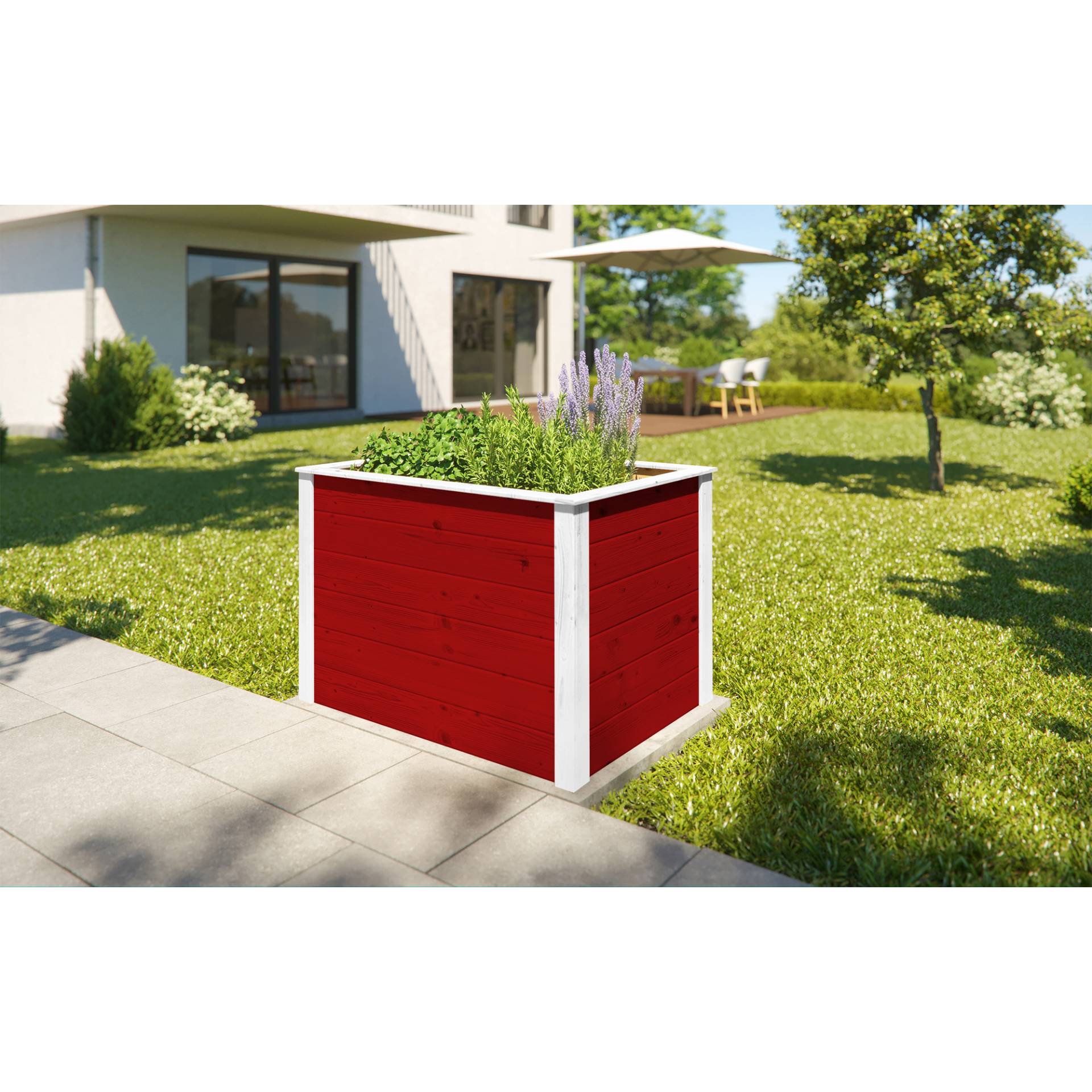 Weka Hochbeet '669' schwedenrot 100 x 71 x 69 cm von WEKA