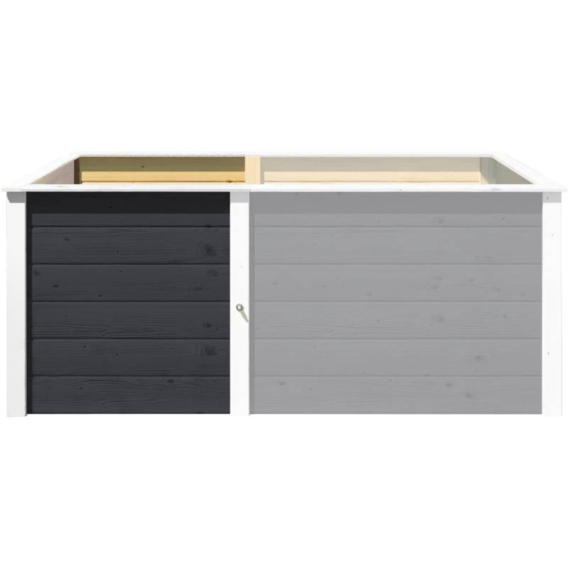 Weka Hochbeet-Ergänzungssatz Modular 69 cm x 69 cm x 71 cm Anthrazit von WEKA