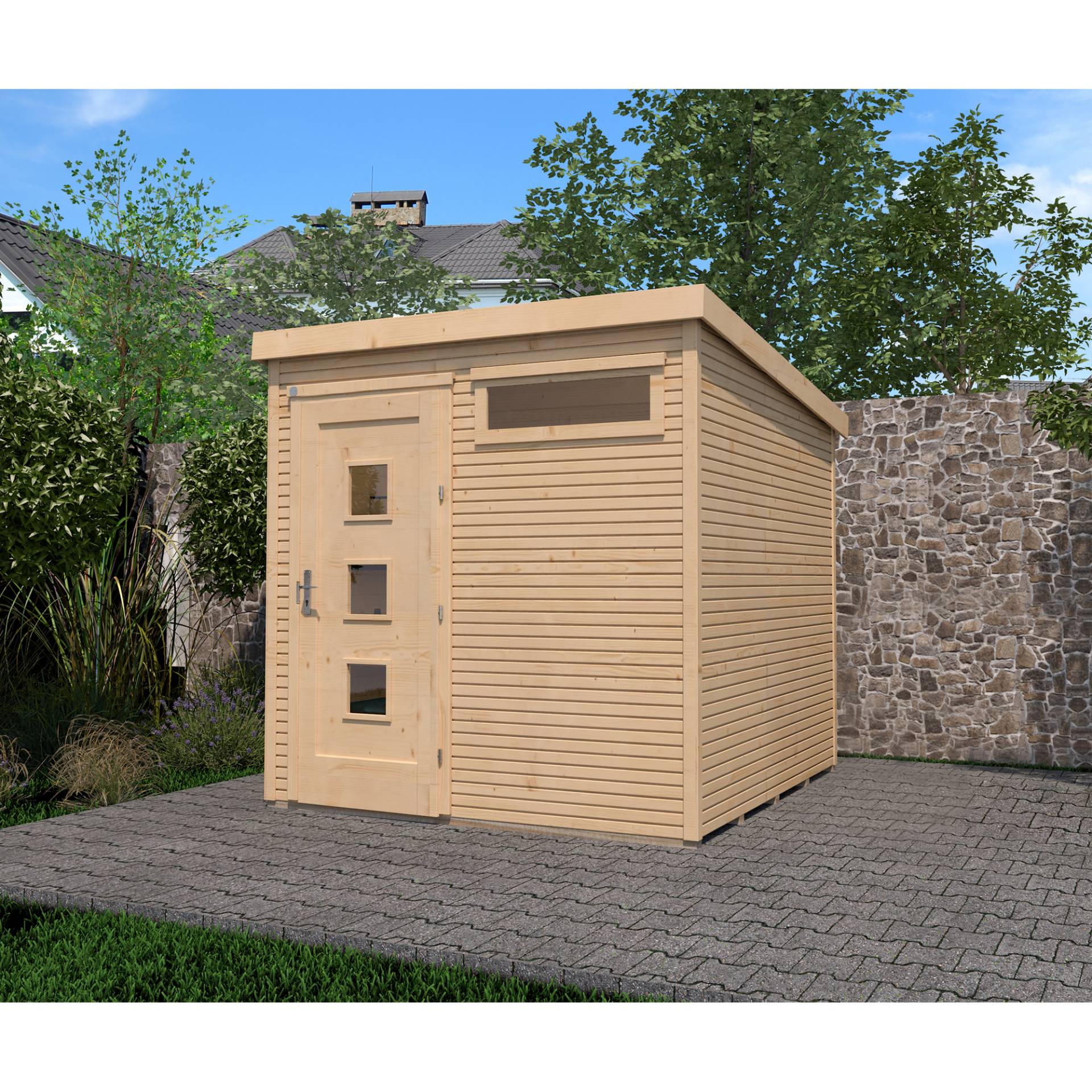 Weka Komfort-Gartenhaus, naturfarben, 235 x 240 cm Weka Komfort-Gartenhaus, naturfarben, 235 x 240 cm von WEKA