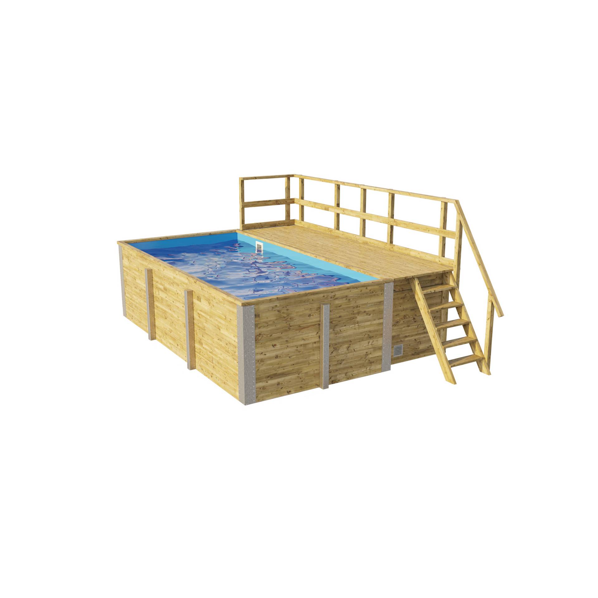 Weka Massivholz-Pool '595' 416 x 203 x 309 cm von WEKA