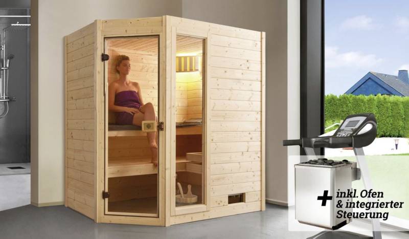 Weka Massivholz-Sauna Valida Gr. 1 Sparset 5,4 kW von WEKA