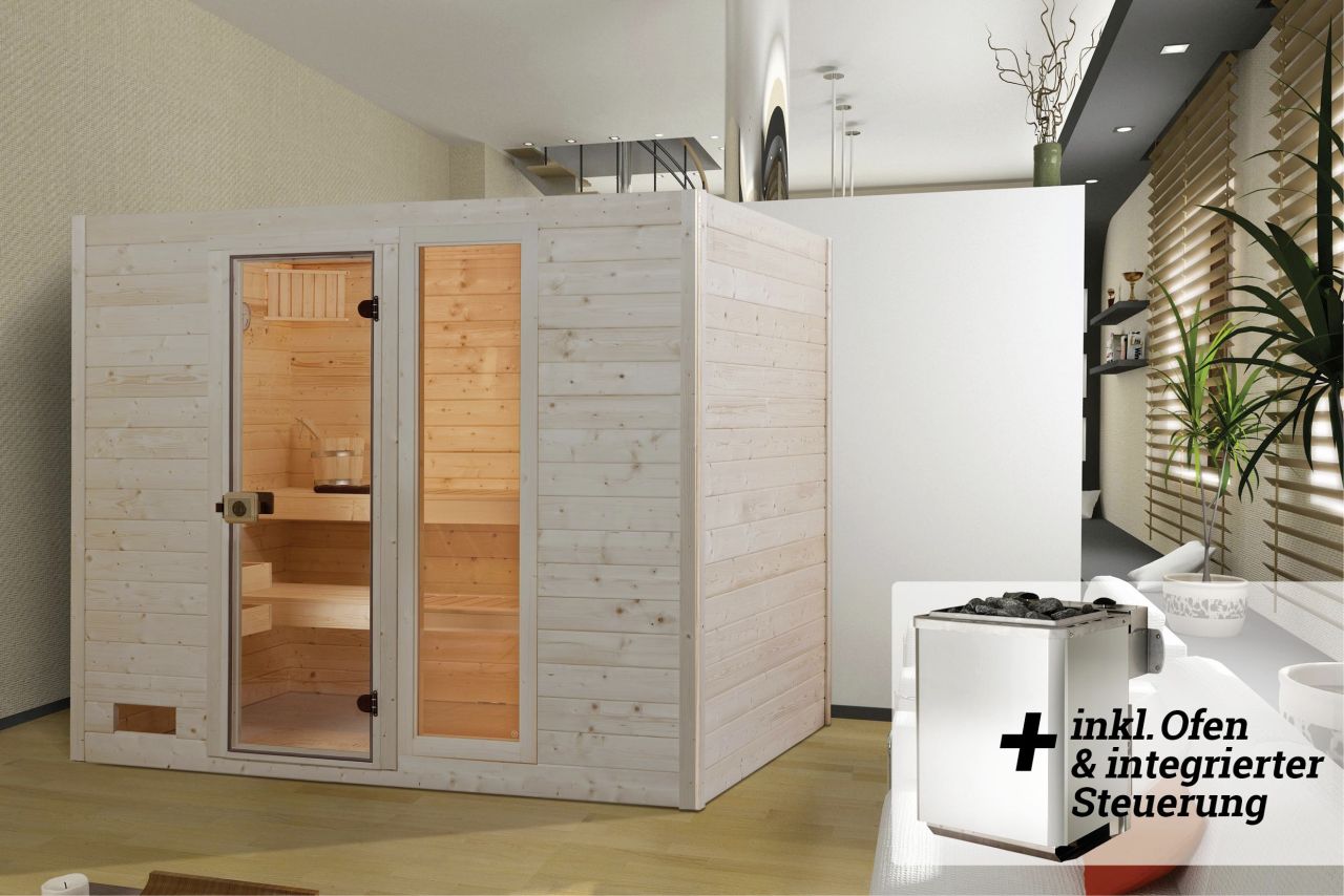 Weka Massivholz-Sauna VALIDA Gr. 4 Sparset 9,0 kW von WEKA