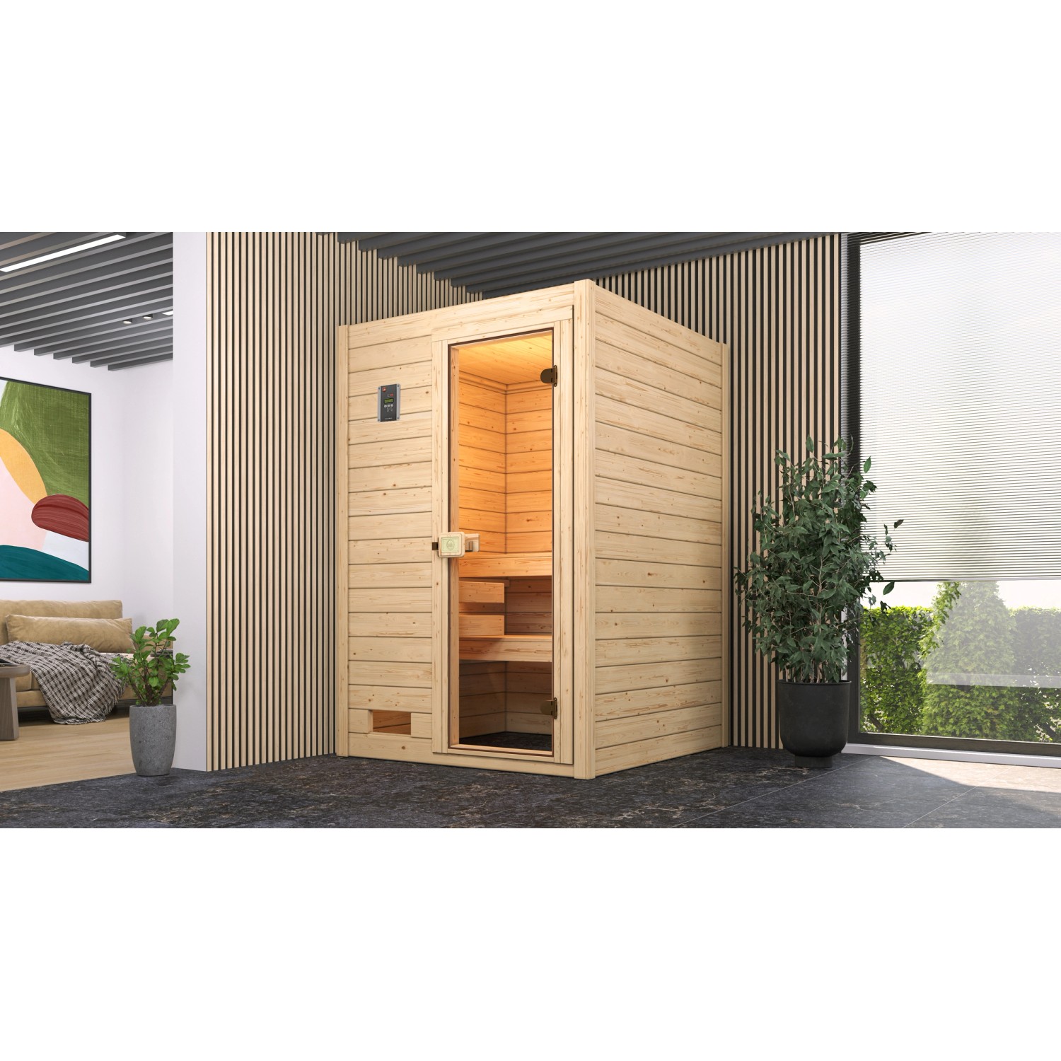 Weka Massivholzsauna Valida 1 o. Ofen Glastür Weka Massivholzsauna Valida 1 o. Ofen Glastür von WEKA