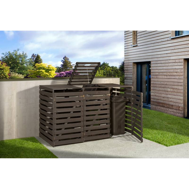 Weka Mülltonnenbox anthrazit 219 x 122 x 92 cm von WEKA