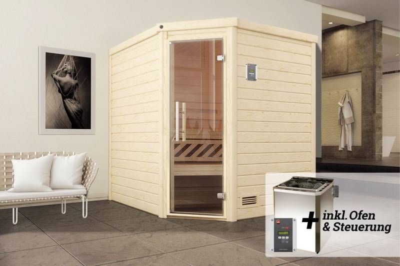 Weka Premium Massivholz-Sauna Turku Gr. 2 Sparset 7,5 kw BioS von WEKA