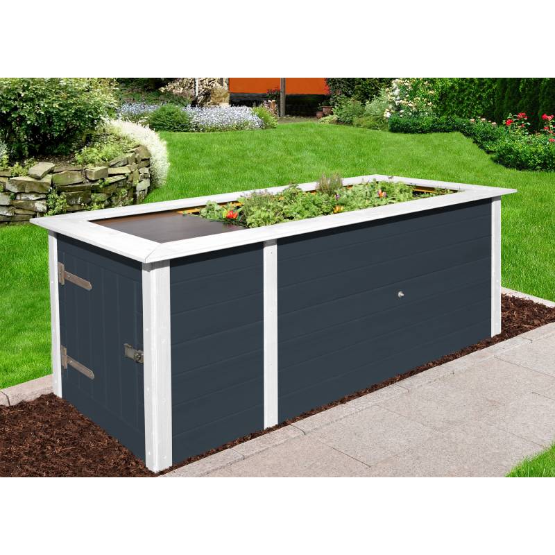 Weka Profi-Hochbeet '669' anthrazit 217,6 x 91,7 x 81 cm von WEKA