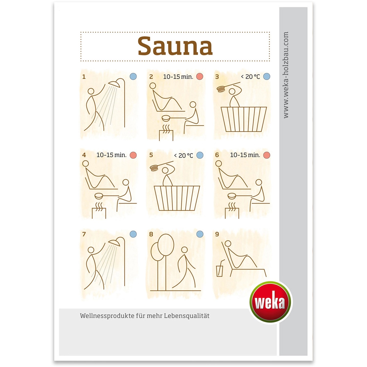 Weka Sauna-Baderegeln von WEKA