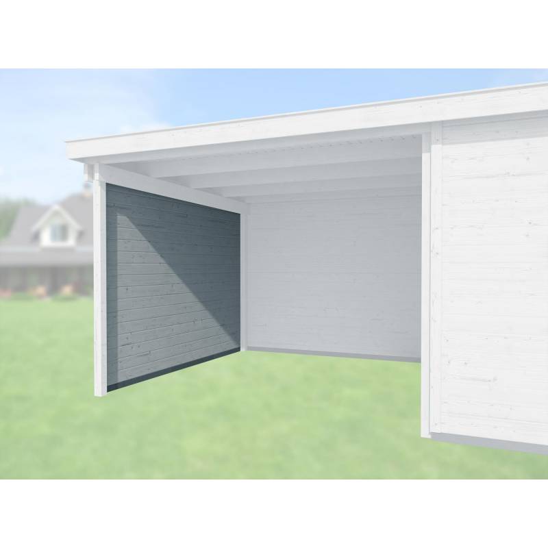 Weka Seitenwand 295 cm Tiefe grau von WEKA