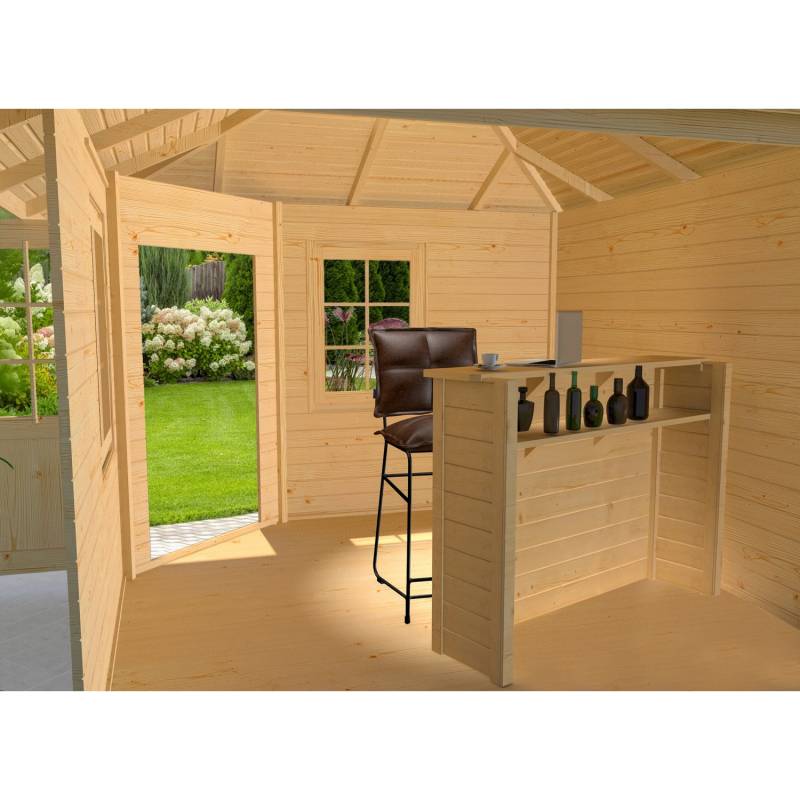Weka Tresenbausatz Natur für Gartenhäuser 28 mm von WEKA