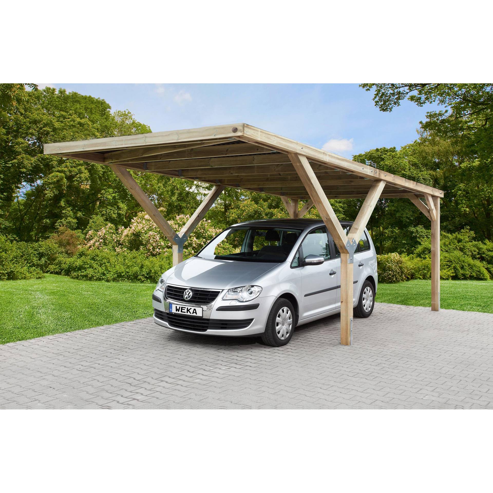 Weka Einzelcarport '612' naturfarben, 306 x 250 x 606 cm von WEKA