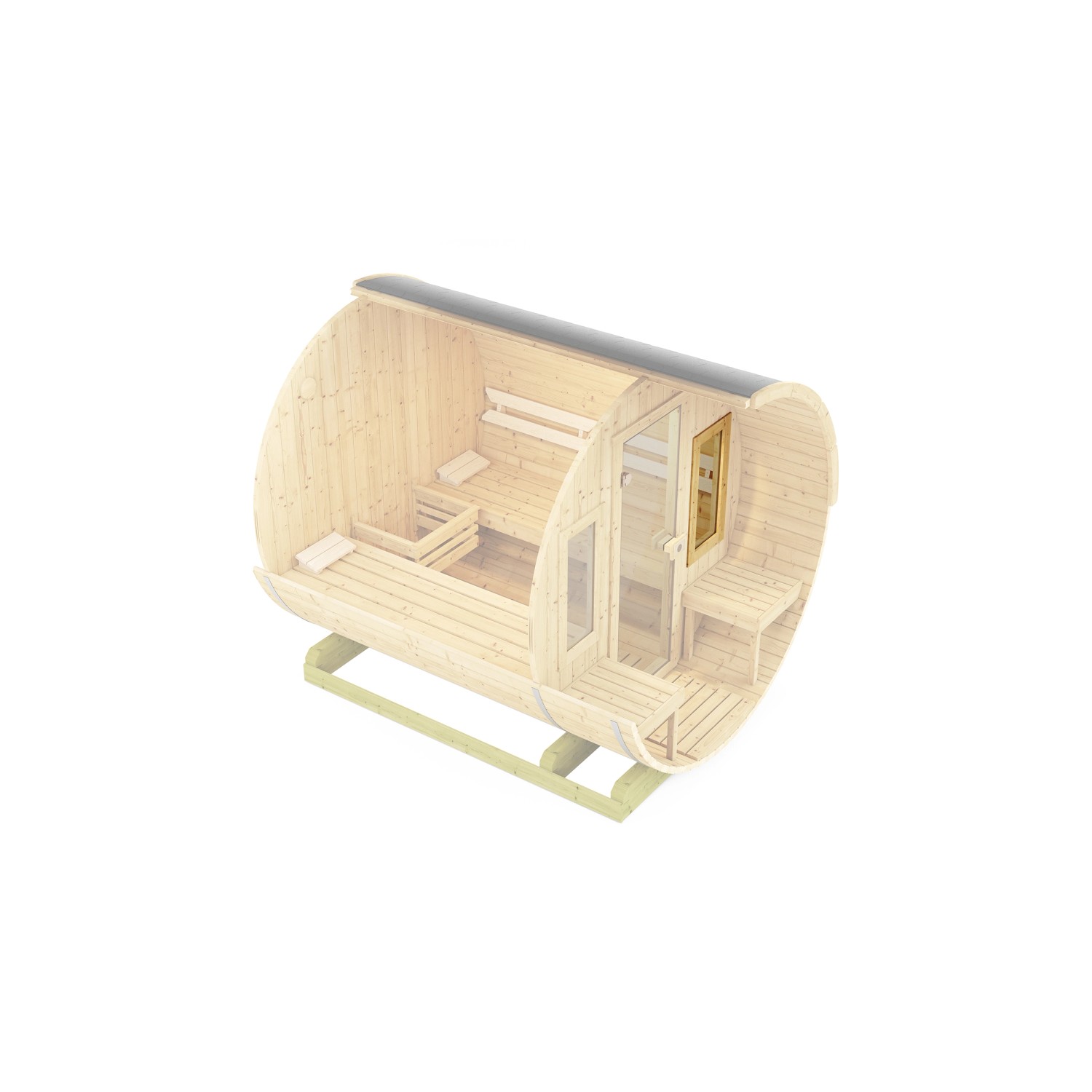 Weka Zusatzfenster für Fasssauna 40 x 80 cm von WEKA