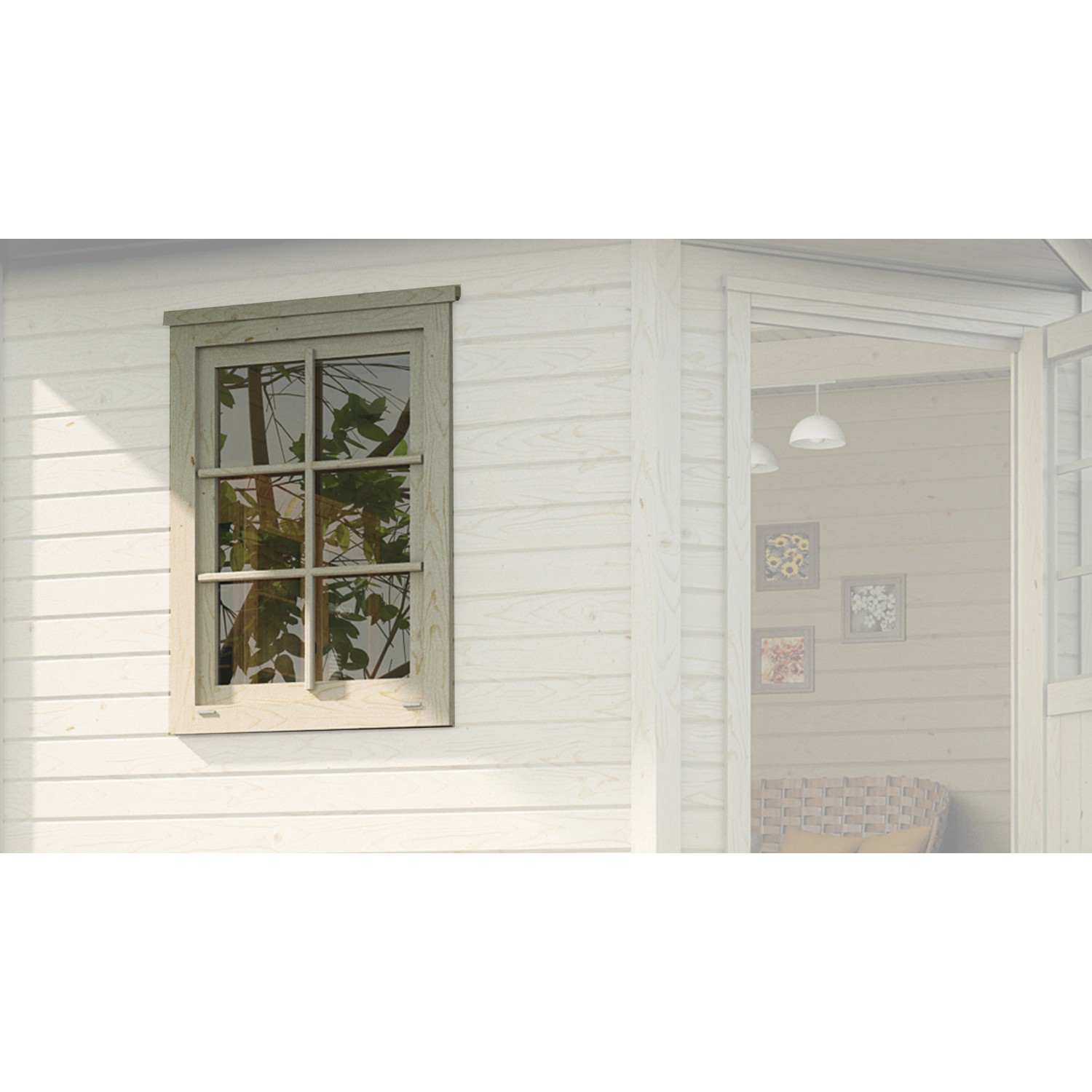 Zusatzfenster 84 cm x 113 cm für Weka Designhaus 213 von WEKA