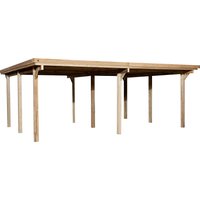 weka Doppelcarport "618 Gr.1", Holz, 270 cm, braun von WEKA