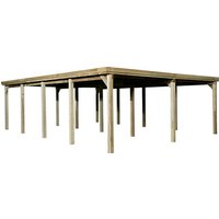 weka Doppelcarport "618 Gr.3" Holz 270 cm braun von WEKA