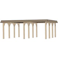 weka Doppelcarport "Leimholz-Flachdach-Carport 615 Gr.1" Holz 270 cm naturbelassen Flachdach aus verzinktem Stahl mit Trapezprofil weka Doppelcarport "Leimholz-Flachdach-Carport 615 Gr.1" Holz 270 cm naturbelassen Flachdach aus verzinktem Stahl mit Trapezprofil von WEKA