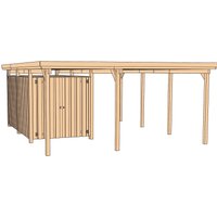 weka Einzelcarport "607 Gr.1", Holz, 270 cm, braun von WEKA