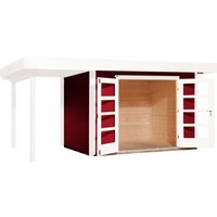 weka Gartenhaus "Designhaus 126 Plus", (Set), mit Anbaudach von WEKA