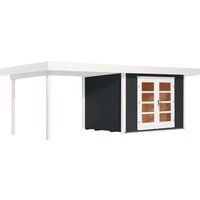 weka Gartenhaus "Designhaus 126 Plus", (Set), mit Anbaudach von WEKA