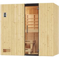 weka Infrarotkabine "Infrarotkabine UPPSALA Kombi inkl.", Sauna oder IR-Strahlung, moderne Ganzglastür von WEKA