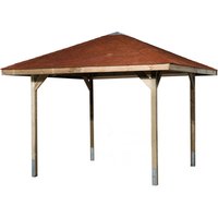 weka Pavillon "Paradies 1", (Set), BxT: 294x294 cm, inkl. Dachschindeln und Pfostenanker von WEKA