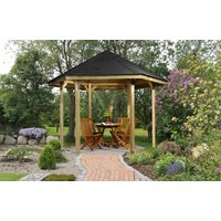 weka Pavillon "Paradies 1", (Set), BxT: 326x376 cm, inkl. Dachschindeln und Pfostenanker von WEKA