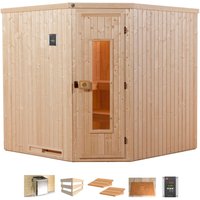weka Sauna "Varberg 3", 7,5 kW Bio-Ofen mit ext. Steuerung von WEKA