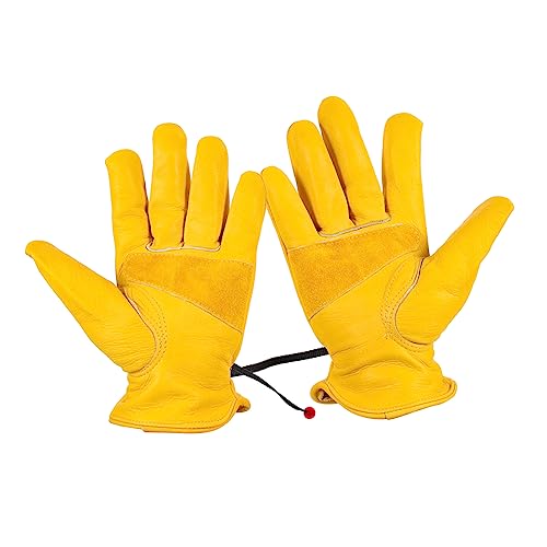 WEKADRIN 1 Paar Hochwertige Rindsleder Gartenhandschuhe für Herren Robuste und Bequeme Arbeitshandschuhe für Gartenarbeit und Outdoor Aktivitäten für Pflanzen Unkrautjäten und Klettern WEKADRIN 1 Paar Hochwertige Rindsleder Gartenhandschuhe für Herren Robuste und Bequeme Arbeitshandschuhe für Gartenarbeit und Outdoor Aktivitäten für Pflanzen Unkrautjäten und Klettern von WEKADRIN