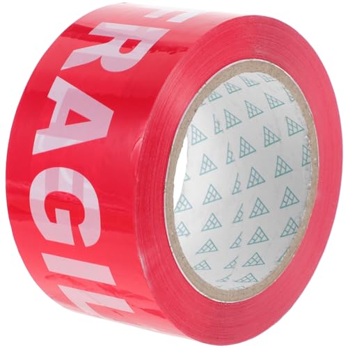 WEKADRIN 1 Rolle Fragile Warnklebeband Selbstklebendes Paketband Weißem Text für Versand Sorgt für Sicheren Transport Zerbrechlicher Produkte WEKADRIN 1 Rolle Fragile Warnklebeband Selbstklebendes Paketband Weißem Text für Versand Sorgt für Sicheren Transport Zerbrechlicher Produkte von WEKADRIN