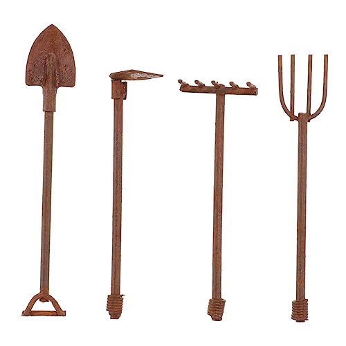 WEKADRIN 1 Satz Gartenwerkzeug Vintage Mini Tools Für Puppenhaus Garten Und Landschaftsdekoration Langlebig Und Tragbar 4 Stück WEKADRIN 1 Satz Gartenwerkzeug Vintage Mini Tools Für Puppenhaus Garten Und Landschaftsdekoration Langlebig Und Tragbar 4 Stück von WEKADRIN