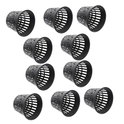 WEKADRIN Cup Pot Mesh Net Für Pflanzen 10pcs Mini-töpfe Für Hydrokultur Schwarz No-Dirt Pflanzbecken von WEKADRIN