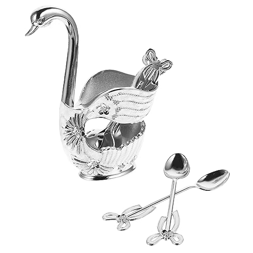 WEKADRIN 1 Satz Teiliges Set aus Eleganten Metall Löffeln mit Schwanenboden und Aufbewahrungsständer für Desserts Kaffee Tees und Festliche Anlässe für Zuhause und Gastronomie WEKADRIN 1 Satz Teiliges Set aus Eleganten Metall Löffeln mit Schwanenboden und Aufbewahrungsständer für Desserts Kaffee Tees und Festliche Anlässe für Zuhause und Gastronomie von WEKADRIN