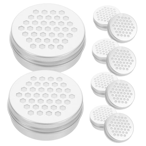 WEKADRIN 10 Stück Teiliges Aluminium Aromatherapie Box Langlebig und Sicher Dekorativ für Schlafzimmer Wohnzimmer Büro Praktischer Duftdiffusor Behälter mit Löchern für Aromatherapie und WEKADRIN 10 Stück Teiliges Aluminium Aromatherapie Box Langlebig und Sicher Dekorativ für Schlafzimmer Wohnzimmer Büro Praktischer Duftdiffusor Behälter mit Löchern für Aromatherapie und von WEKADRIN