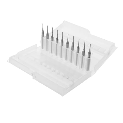 WEKADRIN 10 Stück Teiliges Cnc Fräsersatz Wolframstahl Fräsbohrer mit Schaft Präzise Endfräser für Pcb Leiterplatten Gravur Vielseitige Router Bits für Effizientes Schneiden und Fräsen WEKADRIN 10 Stück Teiliges Cnc Fräsersatz Wolframstahl Fräsbohrer mit Schaft Präzise Endfräser für Pcb Leiterplatten Gravur Vielseitige Router Bits für Effizientes Schneiden und Fräsen von WEKADRIN
