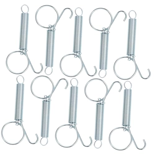 WEKADRIN 10 Stück Teiliges Edelstahl Federhaken Käfigtür Federhalterung Multifunktional für Hühner Kaninchen Taubenkäfige Einfache Befestigung und Sichere Türfixierung WEKADRIN 10 Stück Teiliges Edelstahl Federhaken Käfigtür Federhalterung Multifunktional für Hühner Kaninchen Taubenkäfige Einfache Befestigung und Sichere Türfixierung von WEKADRIN