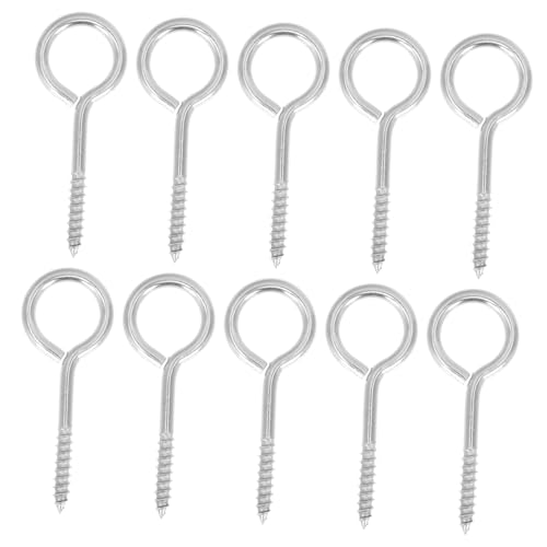 WEKADRIN 10 Stück Teiliges Edelstahl Ösen Schrauben Robuste Decken Wandhaken mit Hoher Tragfähigkeit für Pflanzen Lampen Schlüssel Vielseitig für Innen Außenbereich WEKADRIN 10 Stück Teiliges Edelstahl Ösen Schrauben Robuste Decken Wandhaken mit Hoher Tragfähigkeit für Pflanzen Lampen Schlüssel Vielseitig für Innen Außenbereich von WEKADRIN