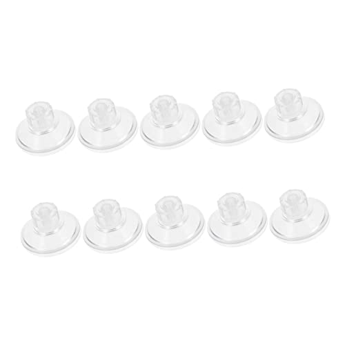 WEKADRIN 10 Stück Teiliges Gewinde saugnäpfe aus Robustem Abs PVC Drehbare Schraub saugnäpfe für Aquarium Fischbecken Fenster Vielseitig Einsetzbar und Langlebig von WEKADRIN