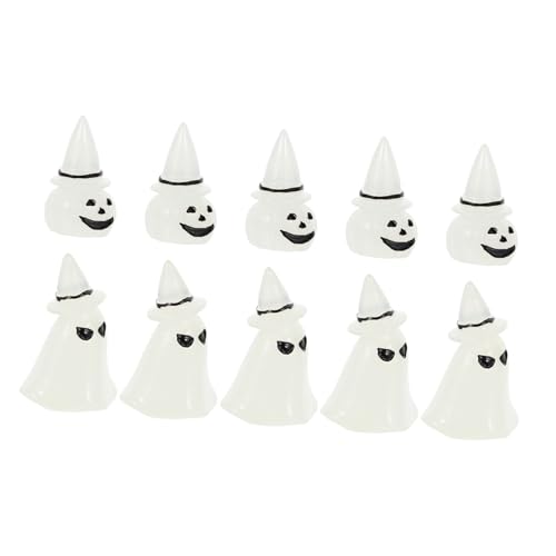 WEKADRIN 10 Stück Teiliges Halloween Resin Dekor Leuchtende Nachtlicht Ornamente Kreative Harzfiguren Kompakte Vielseitige Halloween Party Requisiten Stimmungsvolle Festdeko von WEKADRIN