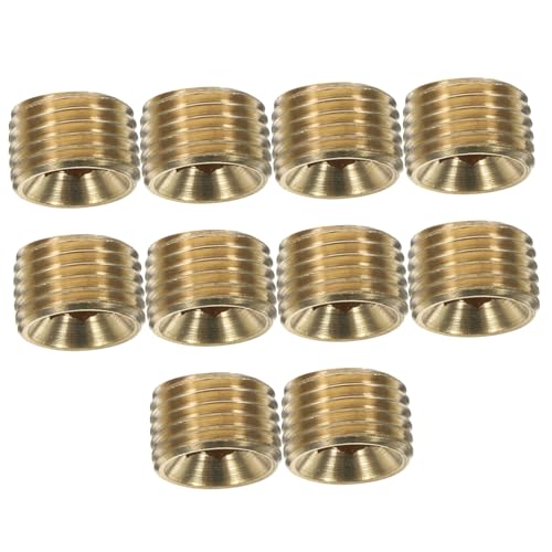 WEKADRIN 10 Stück Teiliges Messing Außengewinde Rohrstopfen mit Sechskant für Sprinkler und Wasseranschlüsse Langlebige Blindstopfen für Rohre Installieren von WEKADRIN