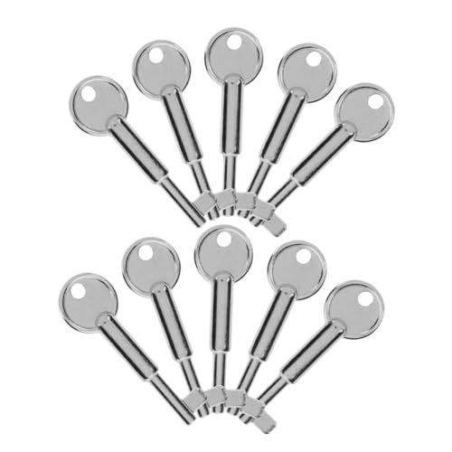 WEKADRIN 10 Stück Teiliges Notfall alarmknopf Schlüssel aus Metall Universeller Manueller Reset schlüssel für Feuermelder Tragbarer Panel Schalter Ersatz Geeignet für Haus Büro Gewerbe von WEKADRIN