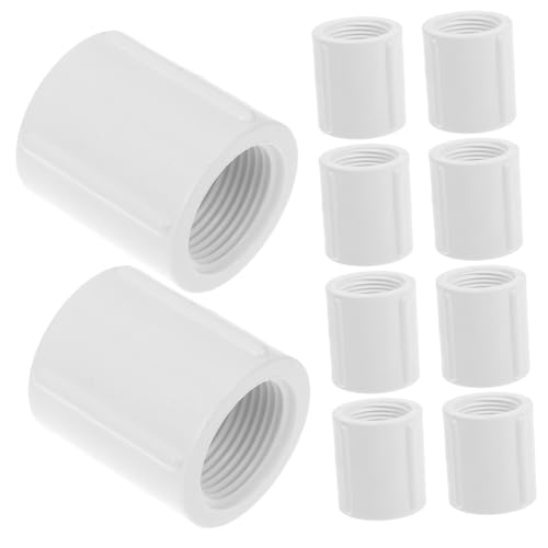 WEKADRIN 10 Stück Teiliges PVC mit Doppel innengewinde Stabile Langlebige Wasserrohradapter Einfache Installation Glatte Oberfläche Geeignet für Wasserschläuche und Rohrverbindungen WEKADRIN 10 Stück Teiliges PVC mit Doppel innengewinde Stabile Langlebige Wasserrohradapter Einfache Installation Glatte Oberfläche Geeignet für Wasserschläuche und Rohrverbindungen von WEKADRIN