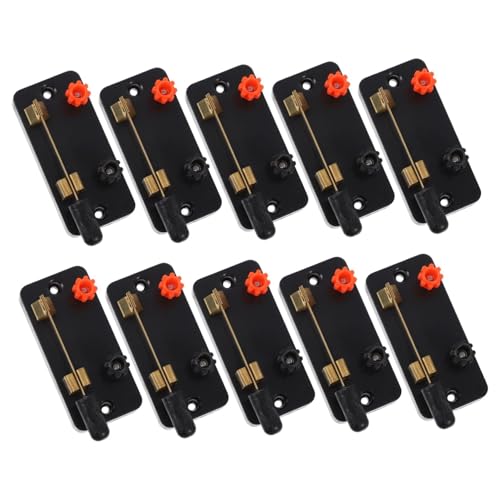 WEKADRIN 10 Stück Teiliges Single throw Schalter für Elektrik Experimente Schraubklemmen für Sichere Verbindungen Geeignet für Physik Unterricht und DIY Stromkreise Fördert Praktisches von WEKADRIN