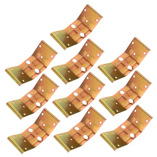 WEKADRIN 10 Stück Teiliges Stuhl eckwinkel Rostfreiem Stabile Verbindungselemente für Möbel Kratzfeste Glatte Oberfläche Einsetzbar für Tisch Stuhlbeine Einfache Montage von WEKADRIN