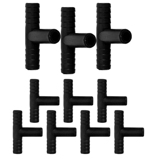 WEKADRIN 10 Stück Teiliges T förmige Schlauchverbinder für Wasserspringbrunnen Leichter Micro wassersplitter Robustes Kunststoffmaterial Einfach zu Montieren für Desktop wasserfälle und WEKADRIN 10 Stück Teiliges T förmige Schlauchverbinder für Wasserspringbrunnen Leichter Micro wassersplitter Robustes Kunststoffmaterial Einfach zu Montieren für Desktop wasserfälle und von WEKADRIN