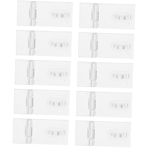 WEKADRIN 10 Stück Teiliges Transparente Acryl Schloss Schnallen Verstärkte Hasp Verschlüsse Einfach zu Kleben für Kleine Schmuckschatullen Vitrinen DIY Bastelboxen von WEKADRIN