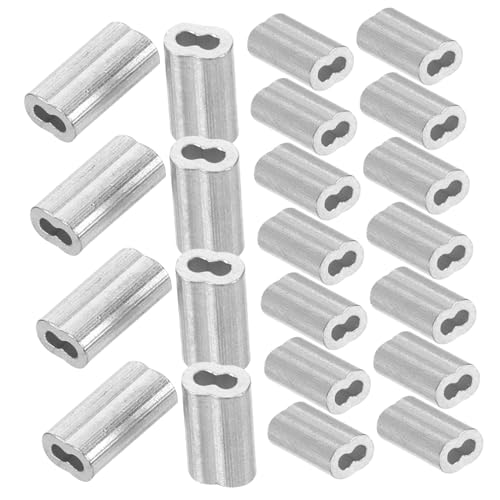 WEKADRIN 100 Stück Aluminium Kabelverbinder Form Drahtseil klemmen Robust Leicht Kabelhülsen für Industrie Bau Anwendungen Sicherer Halt ohne Verrutschen WEKADRIN 100 Stück Aluminium Kabelverbinder Form Drahtseil klemmen Robust Leicht Kabelhülsen für Industrie Bau Anwendungen Sicherer Halt ohne Verrutschen von WEKADRIN