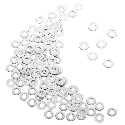 WEKADRIN 100 Stück Edelstahl Flachscheiben Innendurchmesser Außendurchmesser Dicke Rostfreie Unterlegscheiben für Schrauben Dichtungen Vielseitig Einsetzbar für Profi und Heimwerker von WEKADRIN