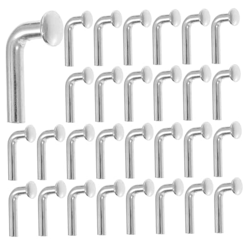 WEKADRIN 100 Stück Verzinkte Riegel Sicherheitsnadel für Palettenregale Palettenregalstift Pflicht Haken für Palettenregale DIY-Rack kommerzielles Palettenregal Rack-Clips Eisen Silber von WEKADRIN