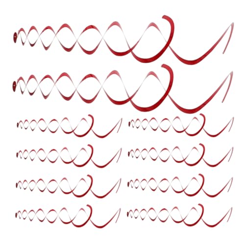 WEKADRIN 12 Stück Teiliges Spiraldekorations Rot Hängende Spiral Luftschlangen für Geburtstags und Abschlussfeiern Party Deko für Wände Decken und Türen Einfache DIY Aufhängung WEKADRIN 12 Stück Teiliges Spiraldekorations Rot Hängende Spiral Luftschlangen für Geburtstags und Abschlussfeiern Party Deko für Wände Decken und Türen Einfache DIY Aufhängung von WEKADRIN