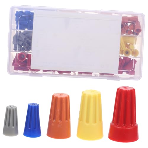 WEKADRIN 160 Stück Teiliges Wasserdichte Feder Steckverbinder aus PVC mit Schraubklemmen Hitzebeständig für Haus Auto und Marineelektrik Einfache Werkzeuglose Montage Sichere von WEKADRIN