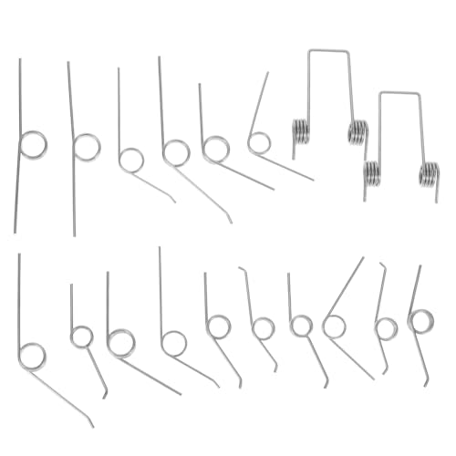 WEKADRIN 18 Stück Teiliges Kleine Torsionsfedern für Mülltonnendeckel Ersatzfedern aus Stabilem Material Einfach Werkzeugfrei zu Montieren Kompatibel mit Klappdeckel mülleimern Vielseitig von WEKADRIN